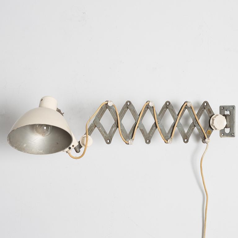 Swing-arm lamp, Germany, mid-20th century.