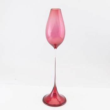 Nils Landberg, Tulip Glass Orrefors, signed mid-20th century.