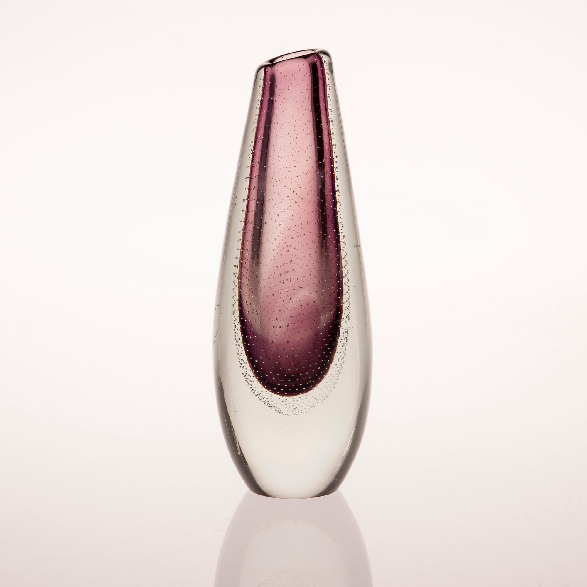 VAS, glas, design Gunnel Nyman, osignerad, Notsjö.