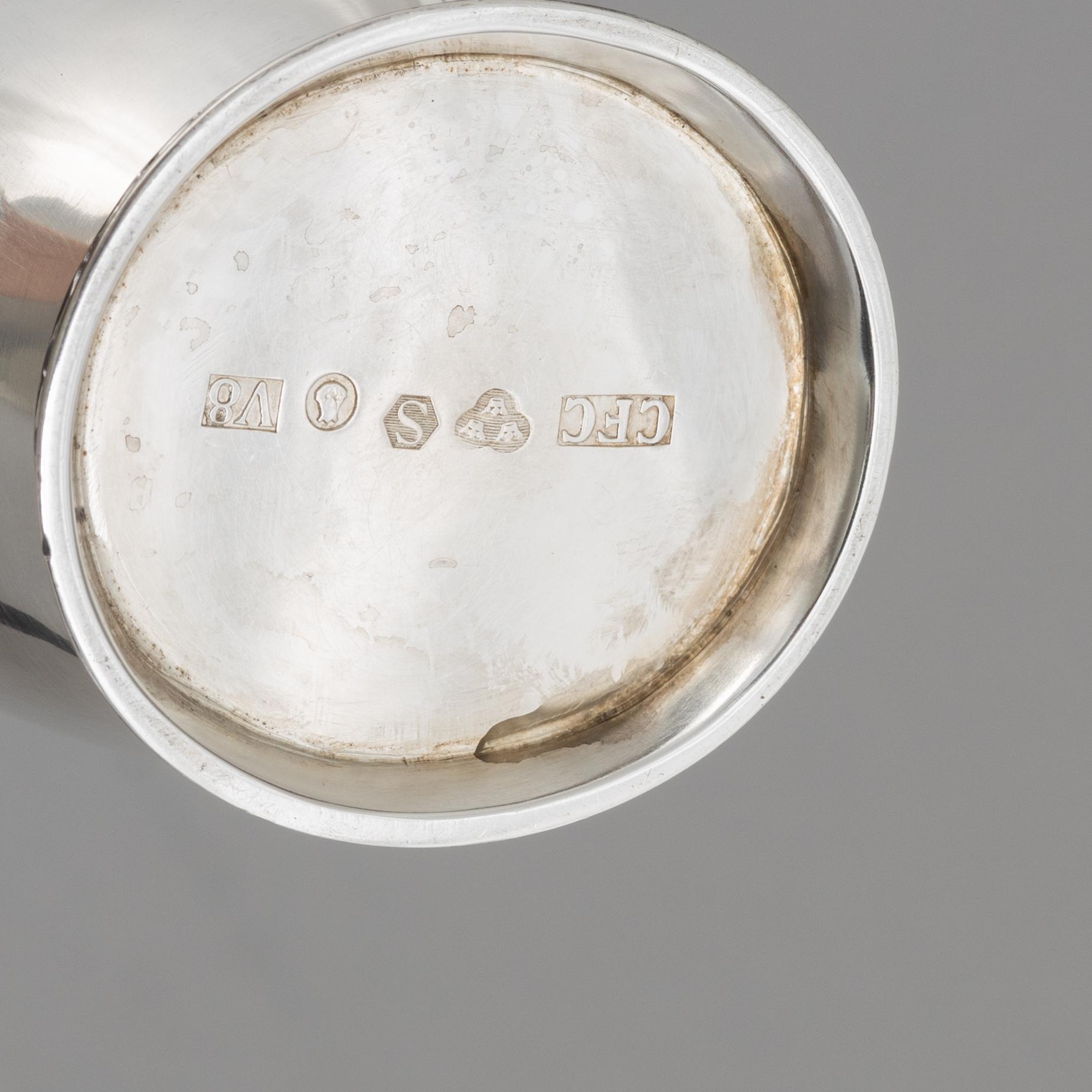 A Swedish silver coffee service, marks of Carl Fredrik Carlman, Stockholm 1945-1947.