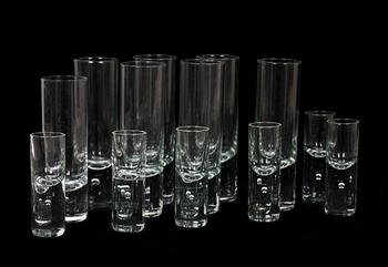 GLASSERVIS, 6+6, Wirkkala, Finland, 1960/70-tal.