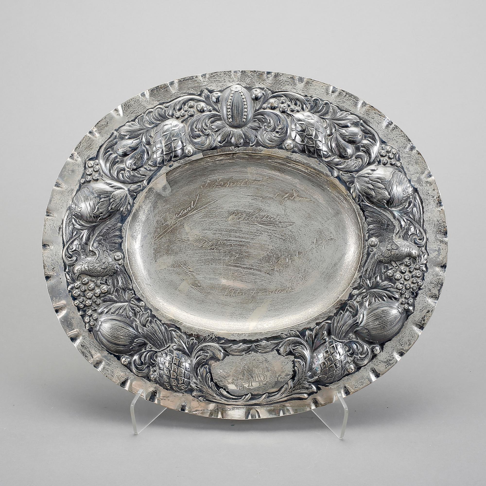 FAT, silver, K. Anderson, otydlig datering. Vikt ca 700 gram.