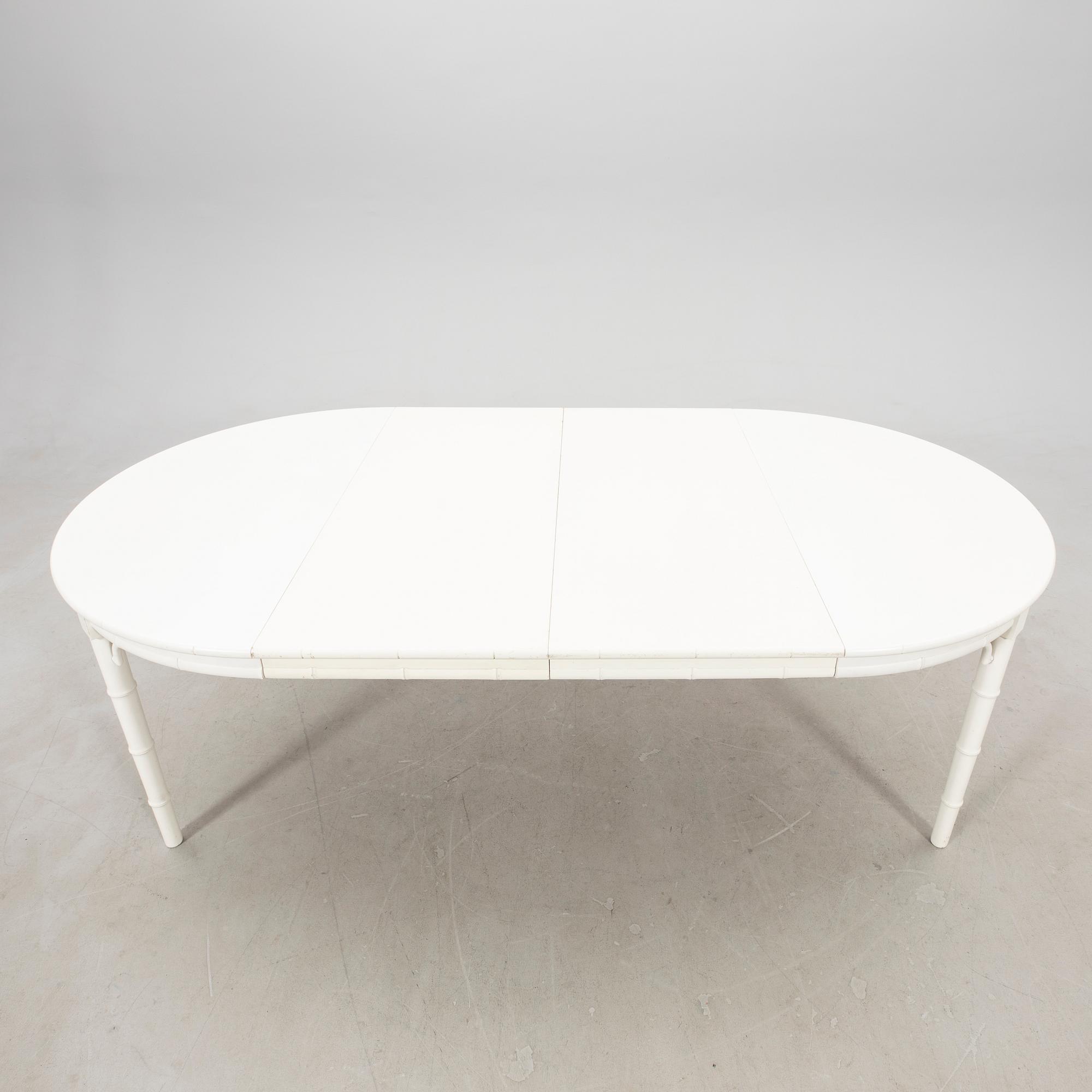 A seven-piece dining suite by Miranda of Sweden, second half of the 20th century.