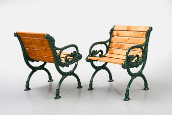 A pair of Byarum armchairs later part of the 20th century.