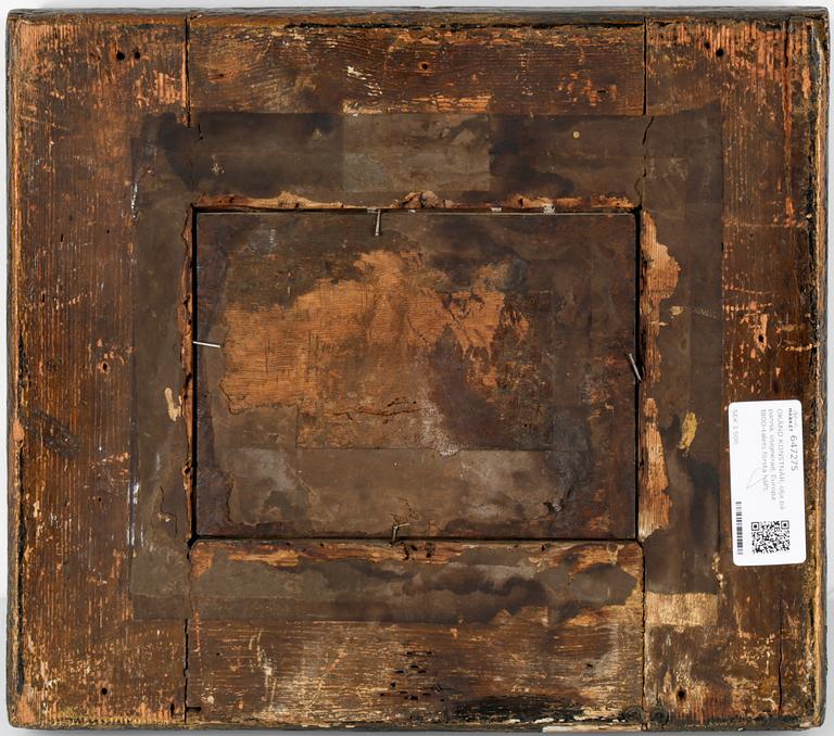 OKÄND KONSTNÄR, olja på pannå, osignerad, Europa 1800-talets första hälft.