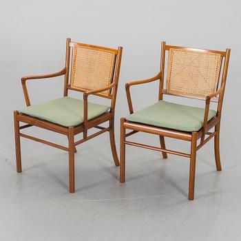 OLE WANSCHER,  a pair of armchairs "PJ 301" later part of the 20th century.