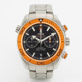 Omega, Seamaster, Planet Ocean 600 M, wristwatch, chronograph, 45.5 mm.