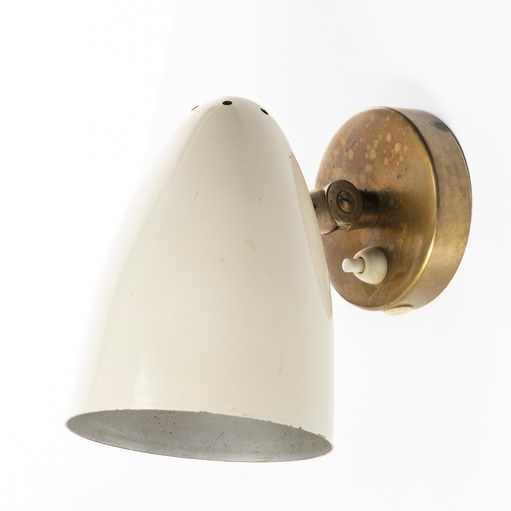 Harald Notini, vägglampa, Böhlmarks, 1940-tal.