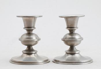 LJUSSTAKAR, 1 par, tenn, Edvin Ollers, 1966.