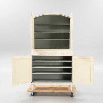 Carl Malmsten, a five piece dining group and a cabinet, modell 'Herrgården', Bodafors, Sweden, 1962.