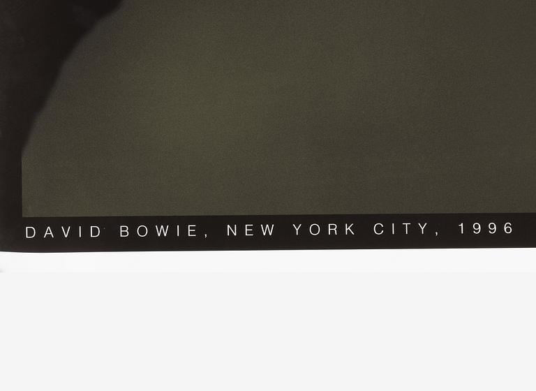 Albert Watson, affisch, "Dawid Bowie, New York City, 1996", piment print, Fotografiska, 2011, signerad.