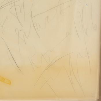 EDDIE FIGGE, mixed media, signed and dated 1966.