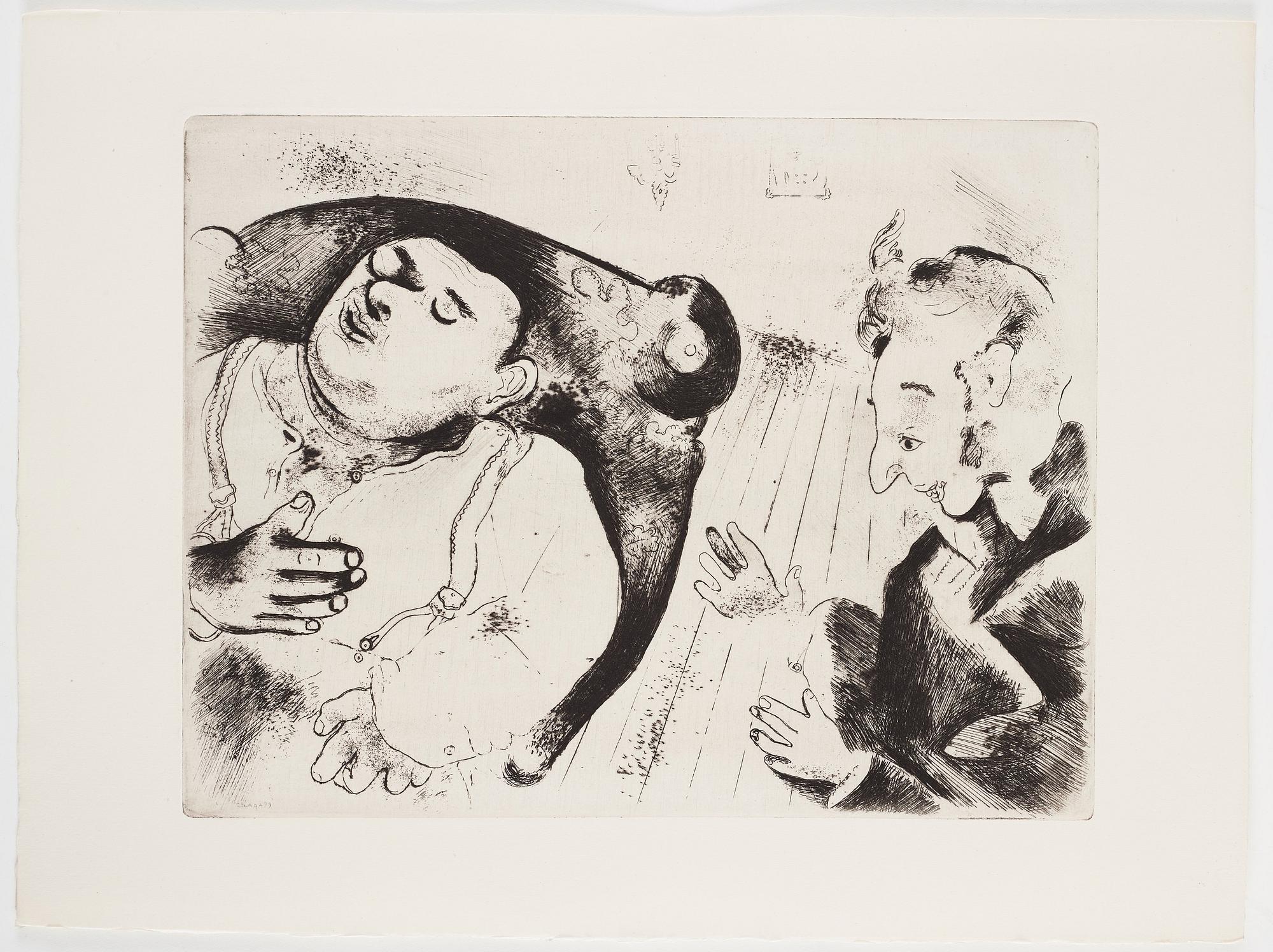 MARC CHAGALL, 71 st etsningar ur upplagan om 285 exemplar på Arches/MBM/J. Perrigot-papper, 1923-1948.