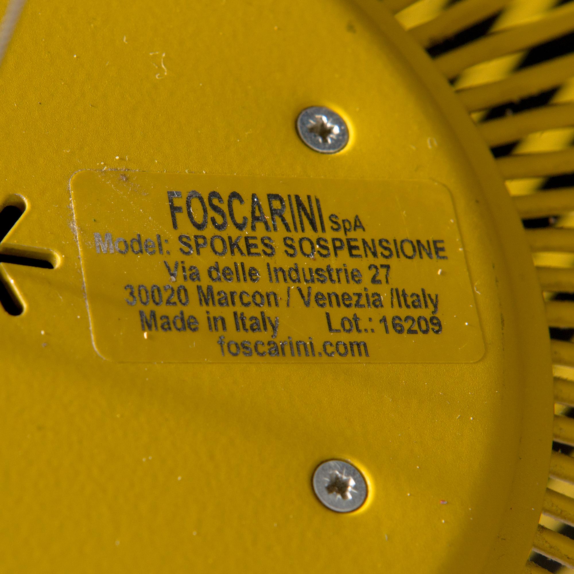 Garcia, Cumini, taklampa, "Spokes 2" Foscarini, 2000-tal.