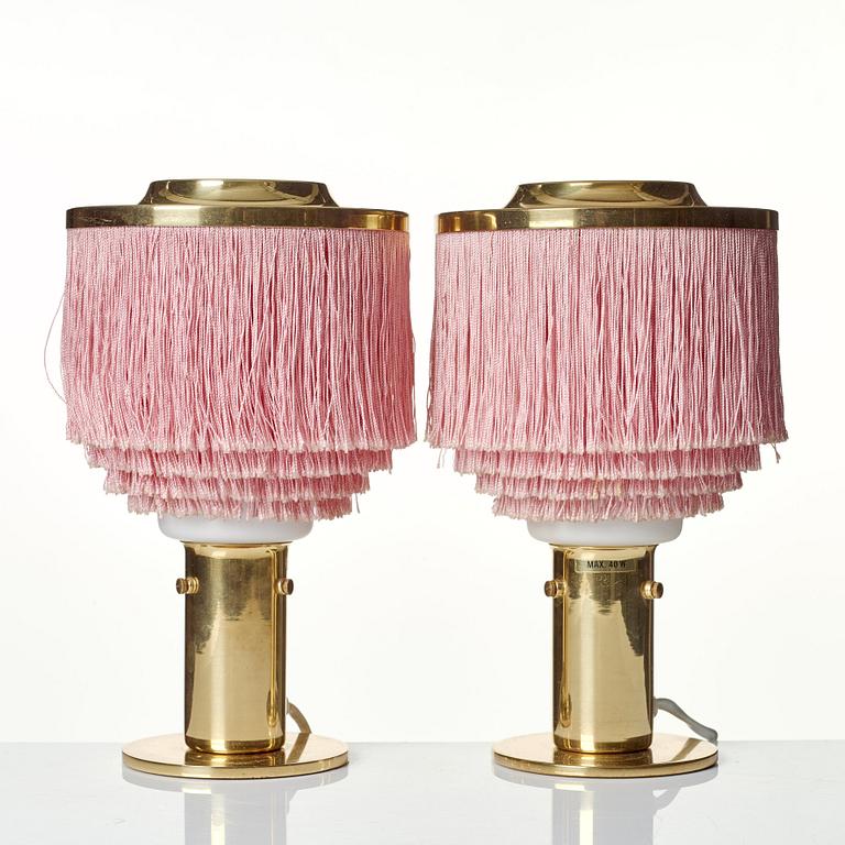 Hans-Agne Jakobsson, a pair of table lamps, model "B 145", Hans Agne Jakobsson AB, Markaryd, Sweden 1960's-70's.