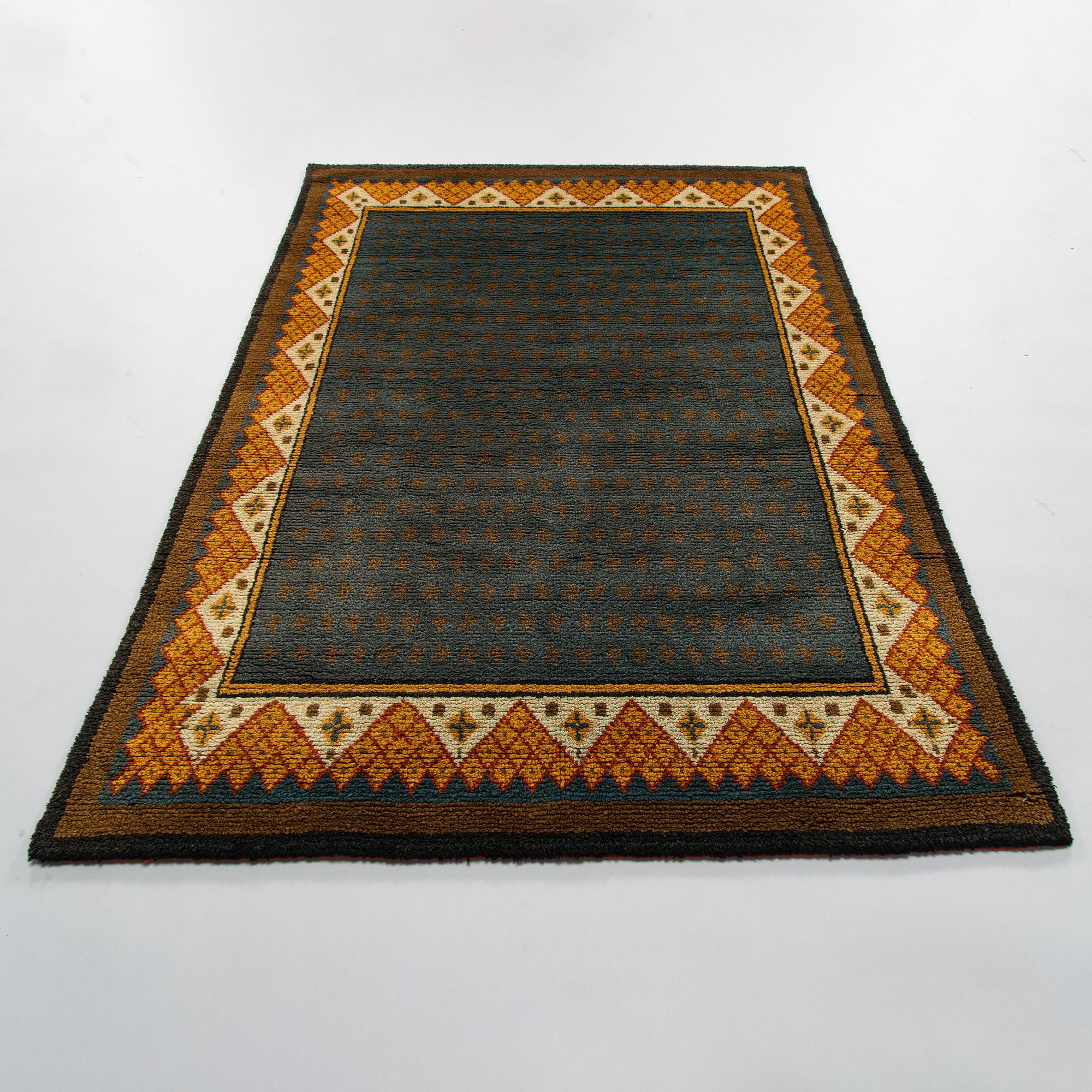 Ryamatta, 1930-tal. Ca 192 x x 135 cm.