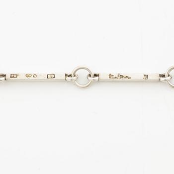 Wiwen Nilsson, a necklace, sterling silver with step-cut rock crystal, Lund 1942.