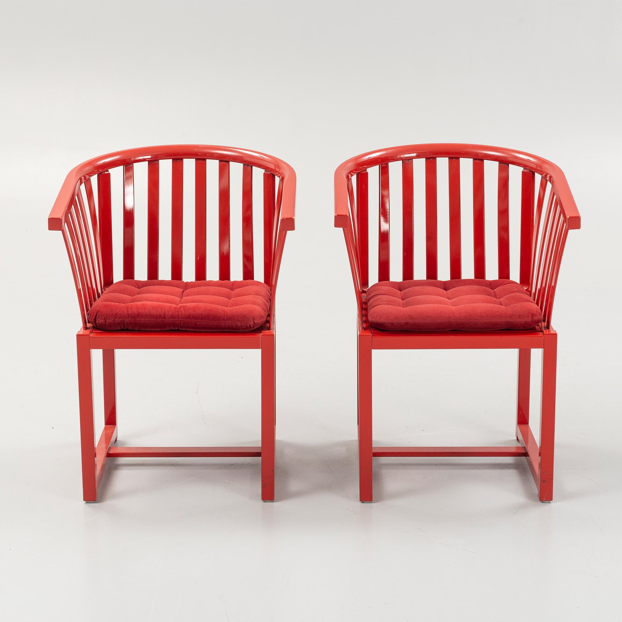 Åke Axelsson, karmstolar, 5 st, "Vaxholmaren", Gärsnäs 1993.