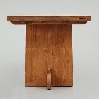 Axel Einar Hjorth, a "Lovö" stained pine table, Nordiska Kompaniet 1930s.