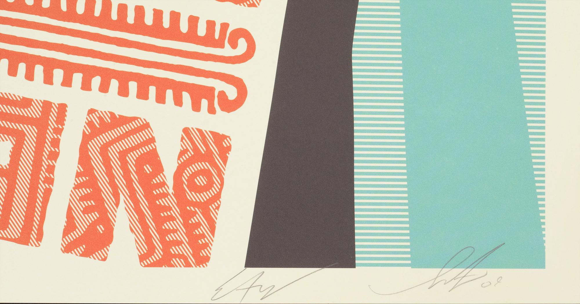 SHEPARD "OBEY" FAIREY och ERNESTO YERENA, litografi, signerad o daterad -09.