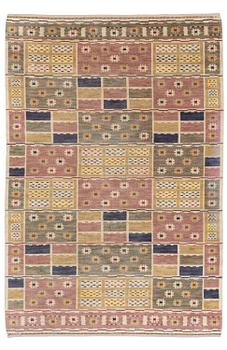 229. Märta Måås-Fjetterström, a 'Ängarna' carpet, knotted pile, c. 305 x 208 cm, signed AB MMF.