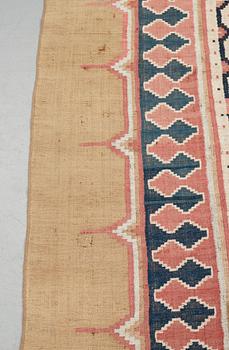 Matto, a kilim, an antique Shushtar, the Khuzestan Province, the southwest of Iran, ca 380-385,5 x 184-192 cm.