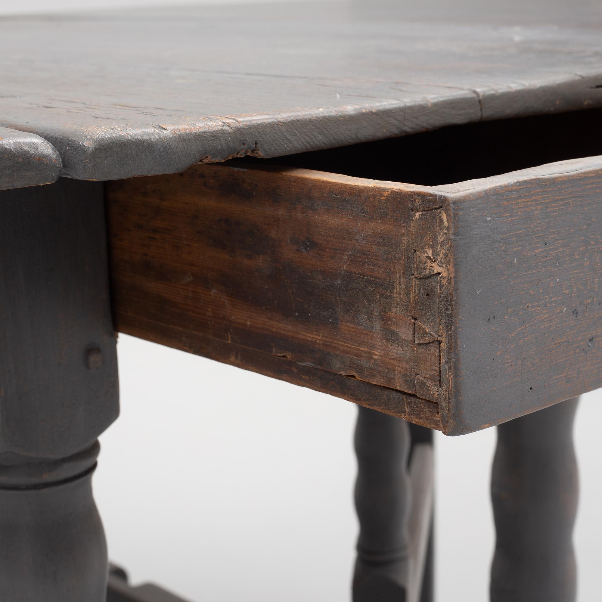 A gate leg table, Sweden, 18th century.