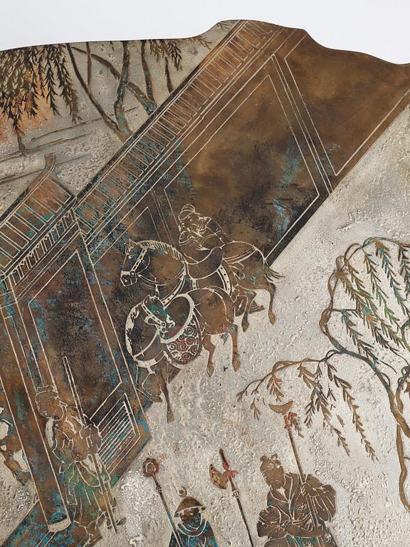 Philip & Kelvin LaVerne, a "Chang Boucher" coffee table, USA 1960s-70s.