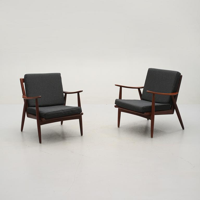 FÅTÖLJER, ett par, troligen Danmark, 1950/60-tal.