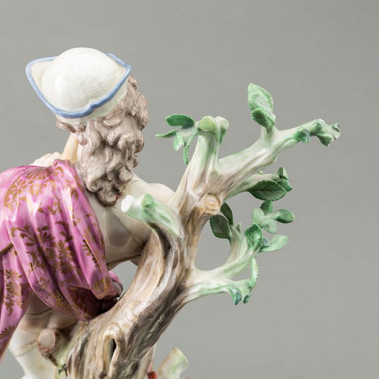 FIGURIN, porslin, 1800-tal. Meissen.