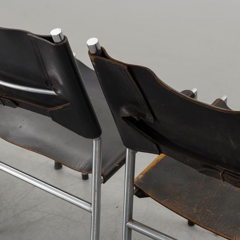 A set of 4 Martin Visser "model SE06" chairs, 20th century.
