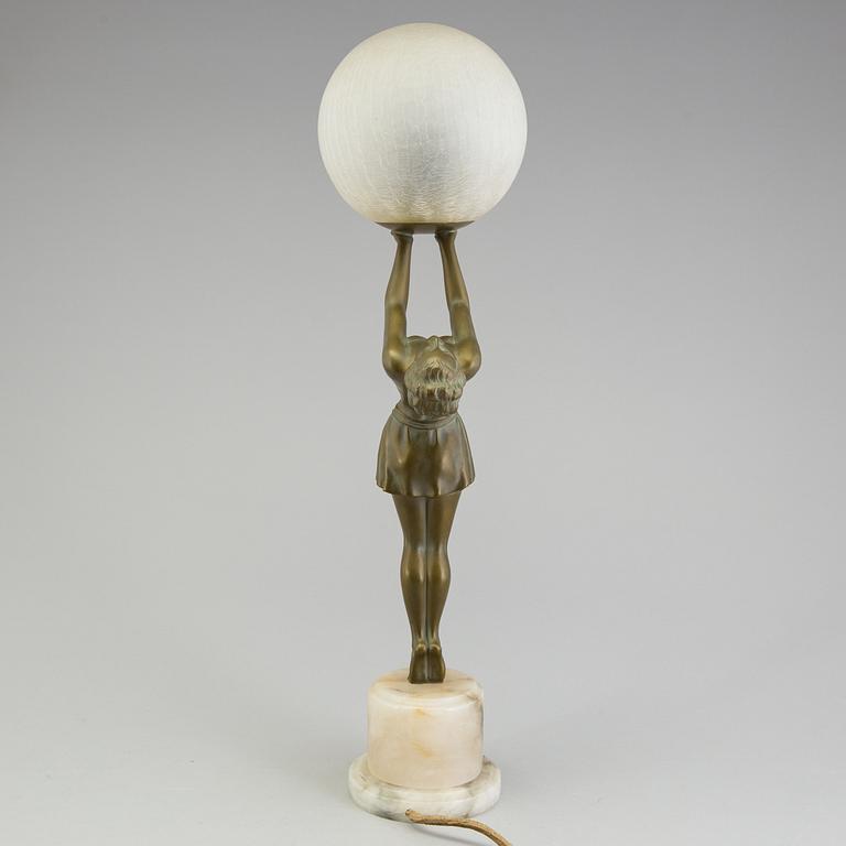 An Art Déco table light, first half of the 20th Century.