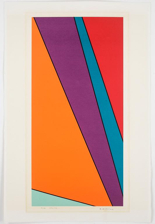 OLLE BAERTLING. Screentryck i färg. Sign o dat 1973-74. Numrerad E/A. Betitlad a tergo.