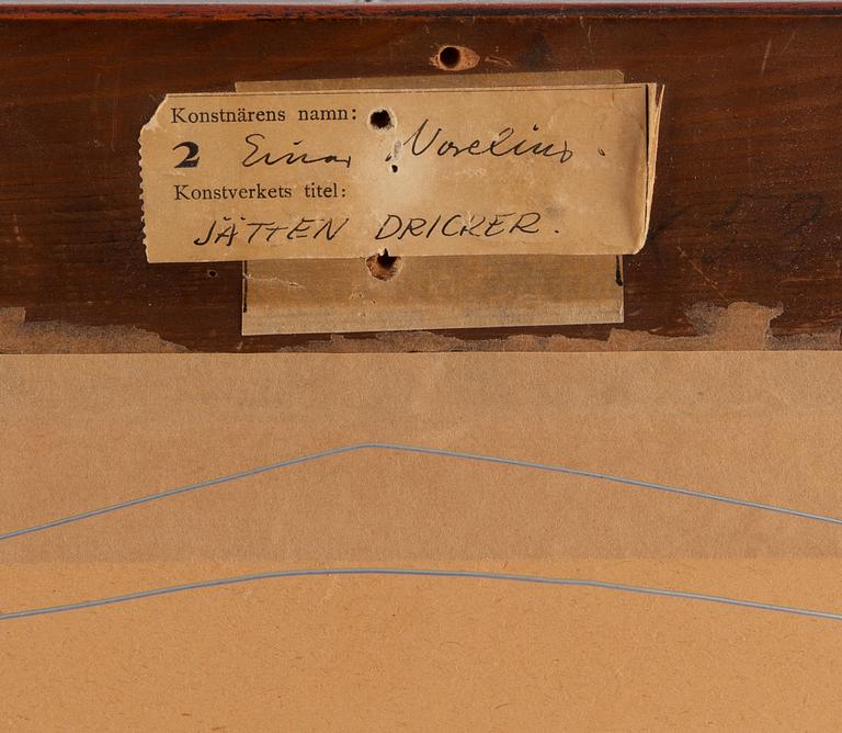 Einar Norelius, watercolour, signed and dated -37.