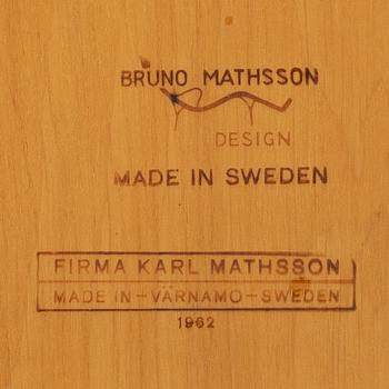 Bruno Mathsson, klaffbord, Firma Karl Mathsson, Värnamo, 1962.