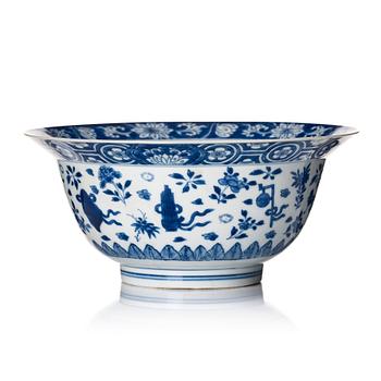 1115. A blue and white bowl, Qing dynasty, Kangxi (1662-1722).