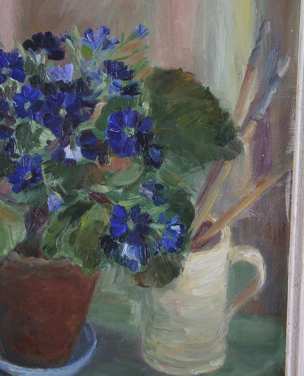 OKÄND KONSTNÄR, olja på duk, monogramsign o dat 41.