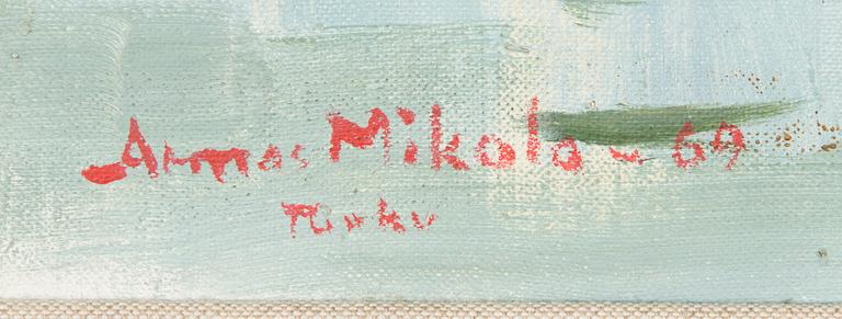 Armas Mikola, oil on canvas, signed and dated -69.