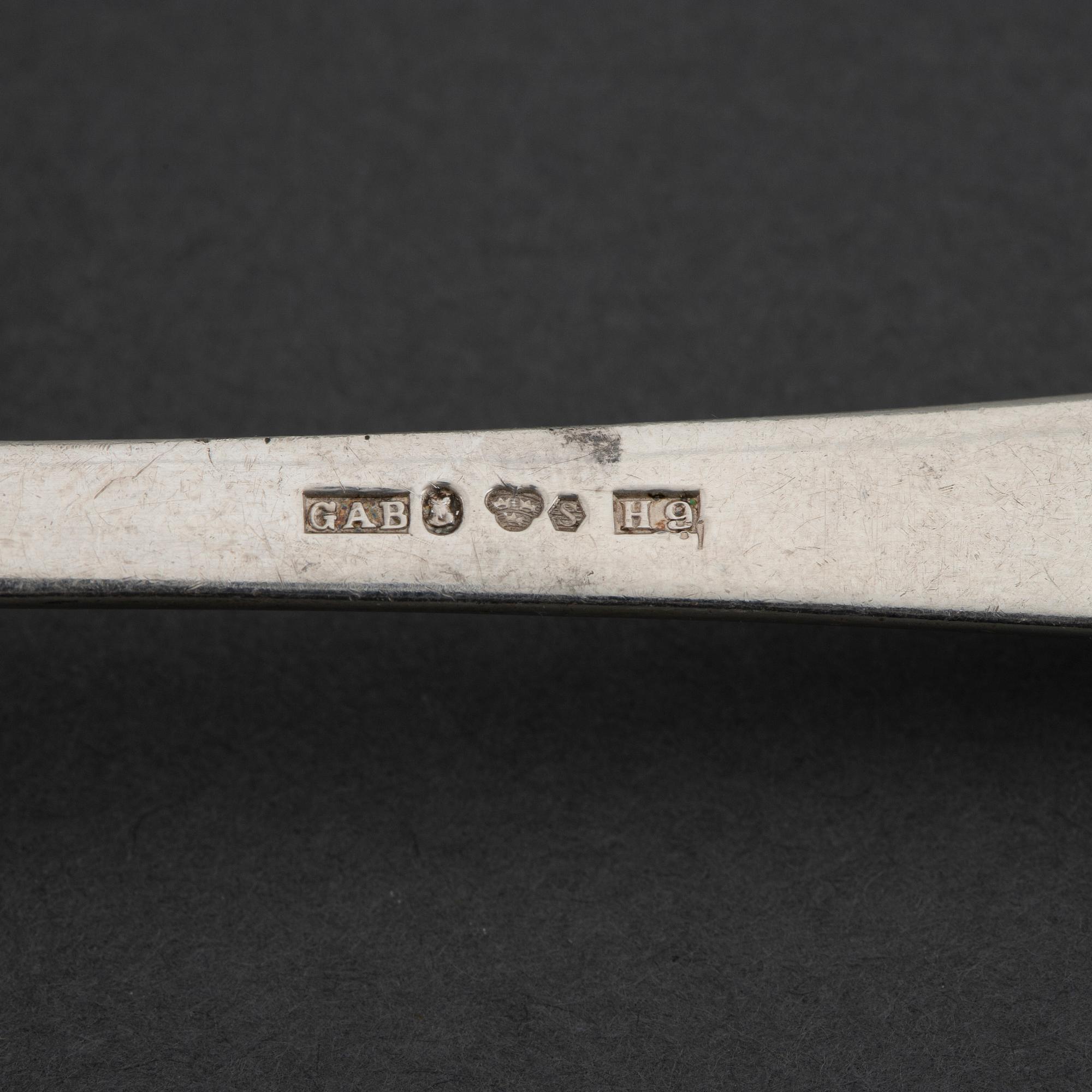 JACOB ÄNGMAN, a 'Rosenholm' part silver cutlery, GAB, Stockholm, 1950/60s (63 pieces).