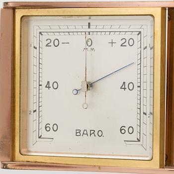 ANGELUS, super, table clock, barometer, thermometer, 190 x 88 mm,