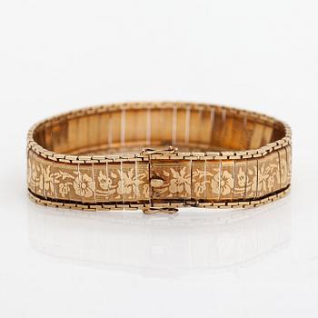 A 14K gold bracelet. L. Gunnari, Helsinki 1929.