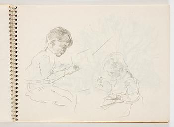 Lotte Laserstein, 4 skissböcker med blyertsteckningar.