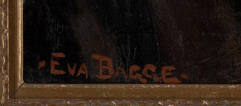 Eva Bagge, oil on canvas/panel, signed.