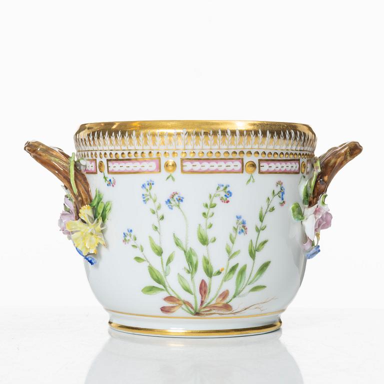 Royal Copenhagen, A Royal Copenhagen 'Flora Danica' wine cooler / jardiniere, Denmark, 1894-1900.