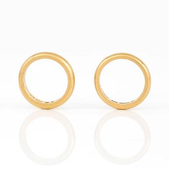 RINGAR, 2 st, Stockholm, 1920-tal, 23K guld.