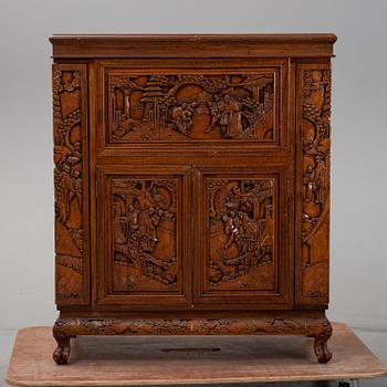A 20th century chinese bar cabinet.