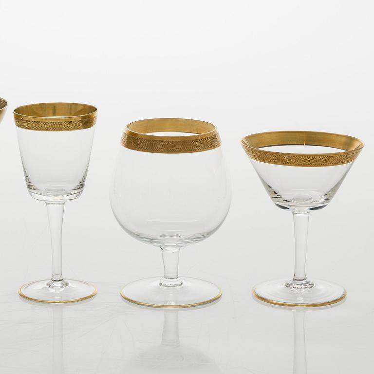 Glasservis, 74 delar, 1900-talets mitt.