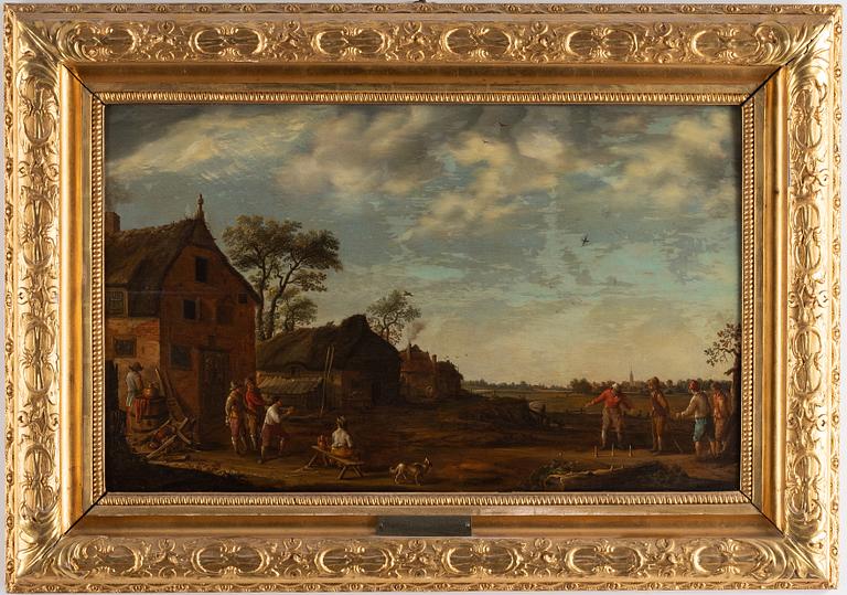 Egbert van Heemskerk, follower of, oil on panel.