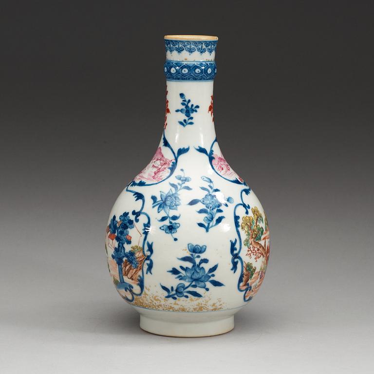 A famille rose vase, Qing dynasty, Qianlong (1736-95).