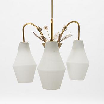 Paavo Tynell, taklampa, “K1-9/L”, Idman Oy, Finland, 1950-tal.